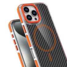 Dėklas 'Fiber MagCase' skirtas iPhone 17 Pro Max oranžinis Dėklas 'Fiber MagCase' skirtas iPhone 17 Pro Max oranžinis