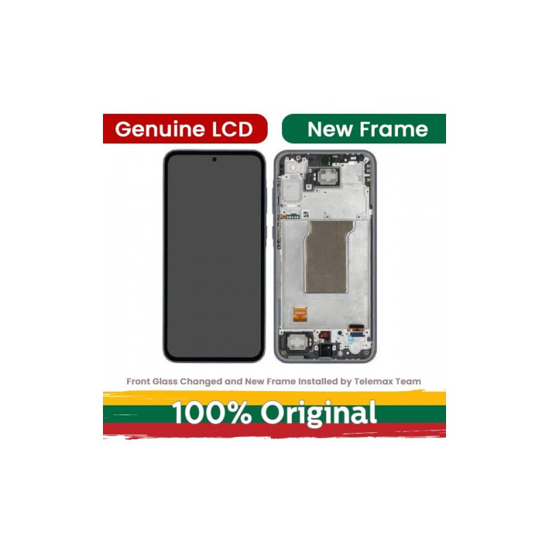 Ekranas skirtas Samsung A356 A35 5G su rėmeliu / Lilac / (Atnaujintas: Telemax)