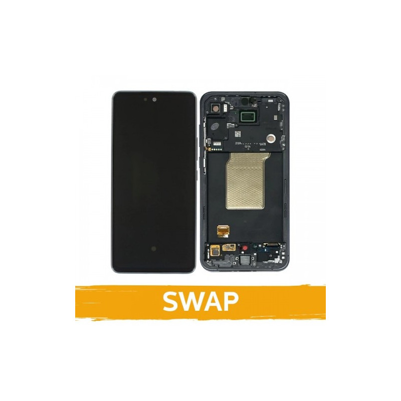 Screen for (S) Samsung A556 A55 5G with frame / Ice Blue / (Updated: Telemax)