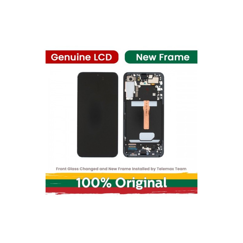 Screen for Samsung S911 S23 with frame / Green / (Updated: Telemax)