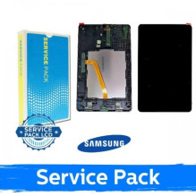 Ekranas skirtas Samsung T590 / T595 Tab A 10.5'' juodas su rėmeliu (Service Pack)