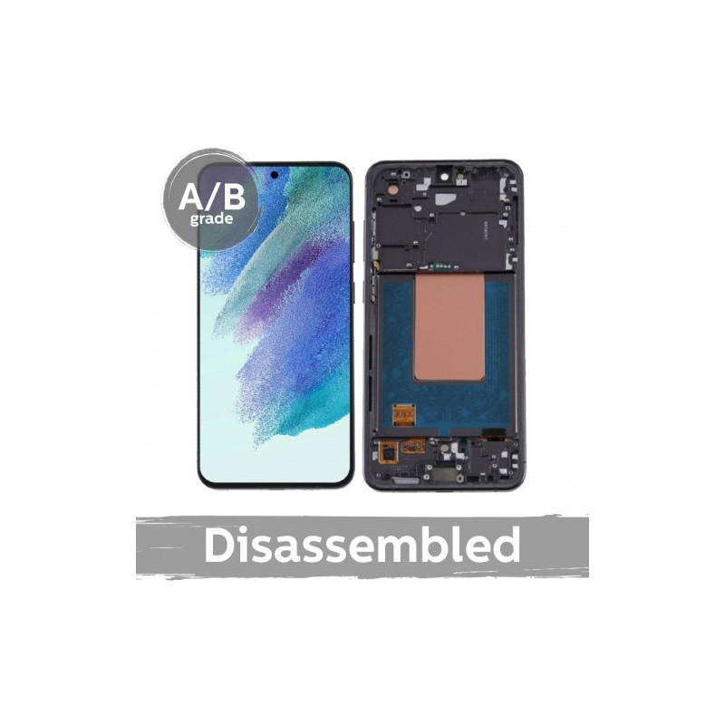 Screen for Samsung S721 S24 FE with frame / Gray (Silver) / (9.5 / 10 used)