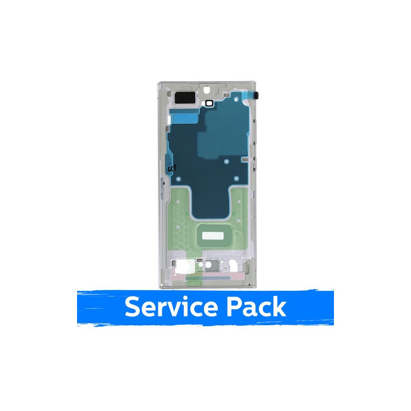 Ekrano rėmas / vidinis korpusas skirtas Samsung S918 S23 Ultra / Cream / (Service Pack)