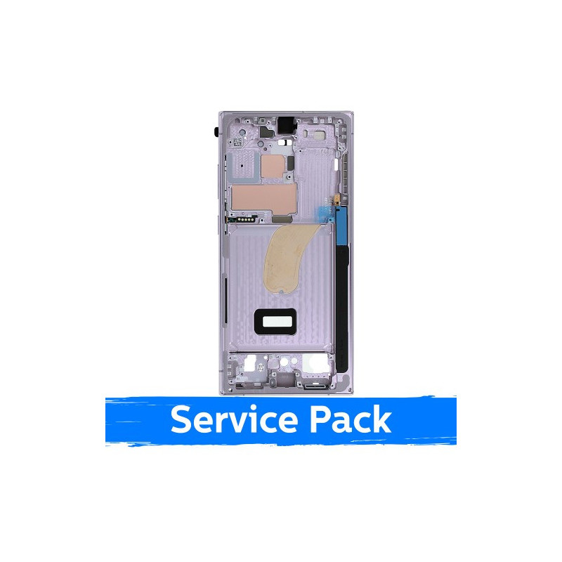 Ekrano rėmas / vidinis korpusas skirtas Samsung S918 S23 Ultra / Lavender / (Service Pack)