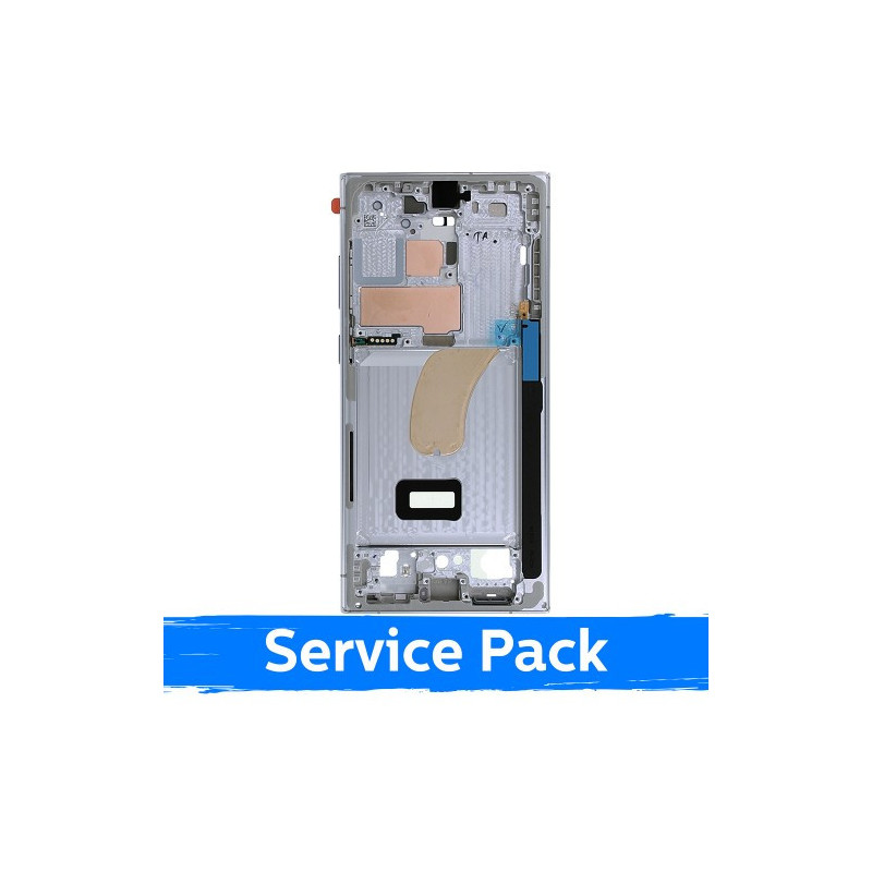Ekrano rėmas / vidinis korpusas skirtas Samsung S918 S23 Ultra / Sky Blue / (Service Pack)