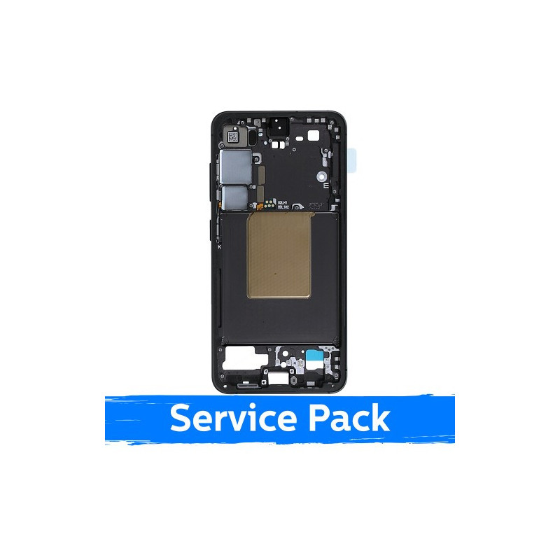 Ekrano rėmas / vidinis korpusas skirtas Samsung S921 S24 / Onyx Black / (Service Pack)