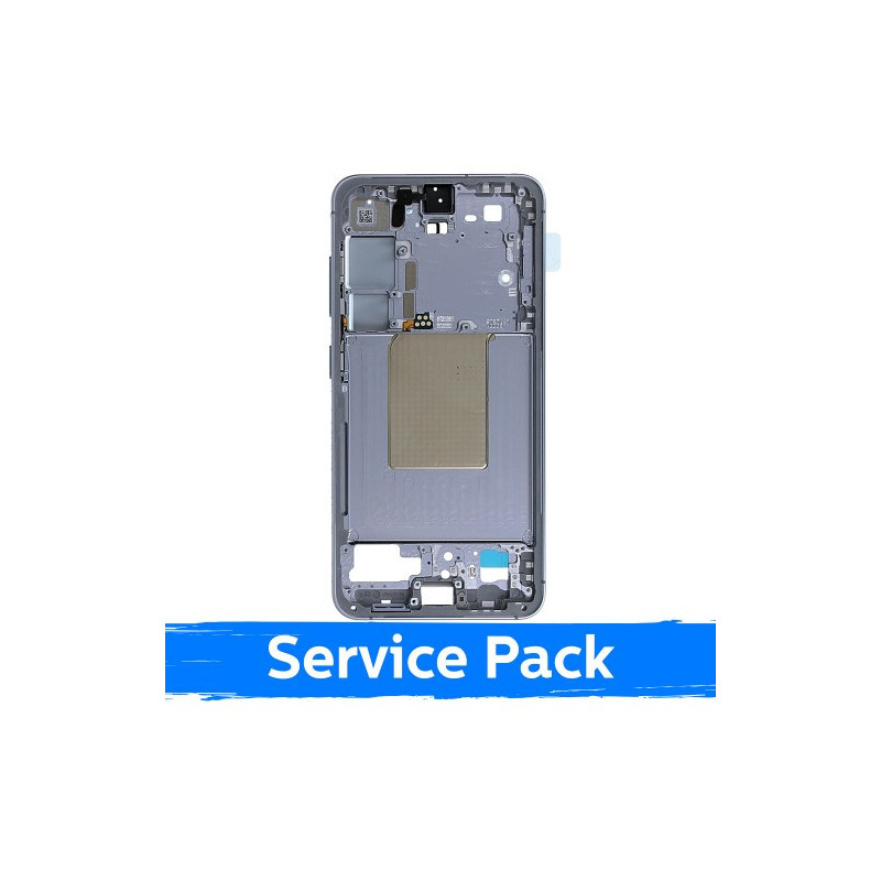 Ekrano rėmas / vidinis korpusas skirtas Samsung S921 S24 / Sapphire Blue / (Service Pack)