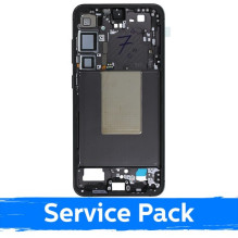 Ekrano rėmas / vidinis korpusas skirtas Samsung S926 S24 Plus / Onyx Black / (Service Pack)