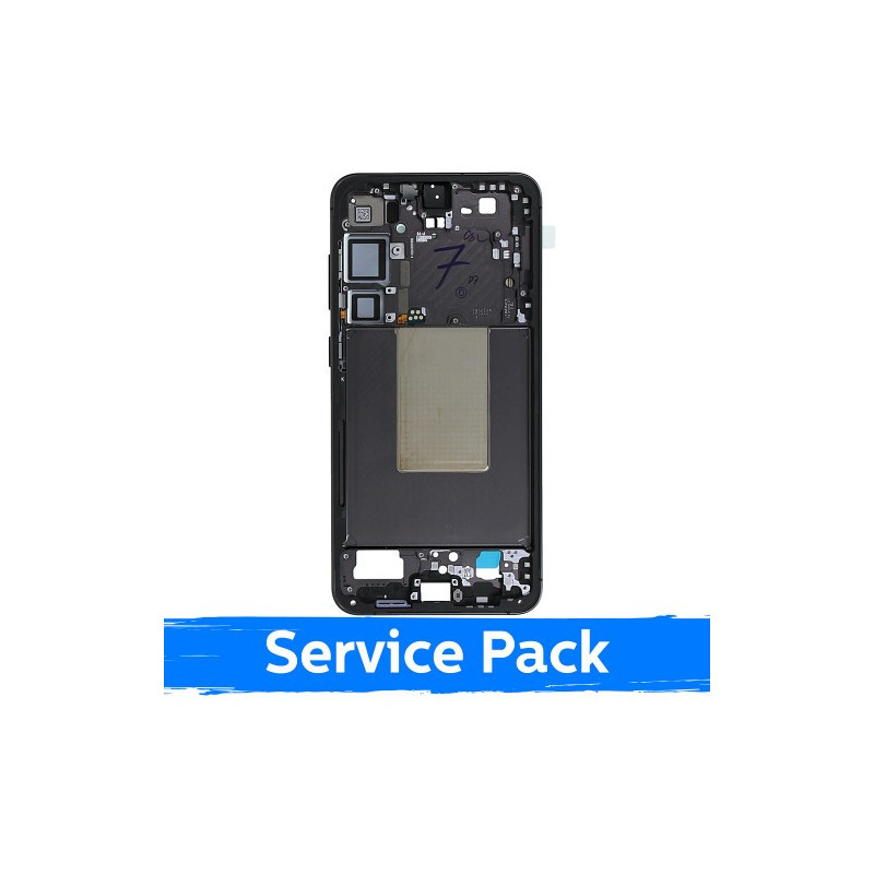 Ekrano rėmas / vidinis korpusas skirtas Samsung S926 S24 Plus / Onyx Black / (Service Pack)