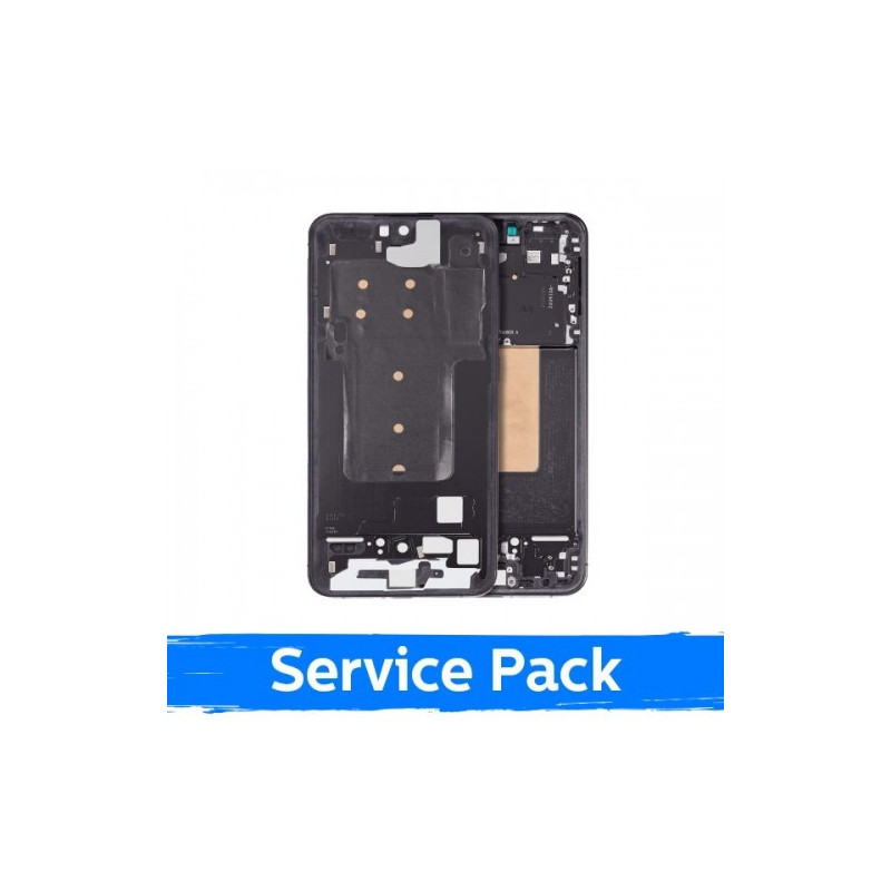 Screen frame / inner housing for Samsung S721 S24 FE / Graphite / (Service Pack)