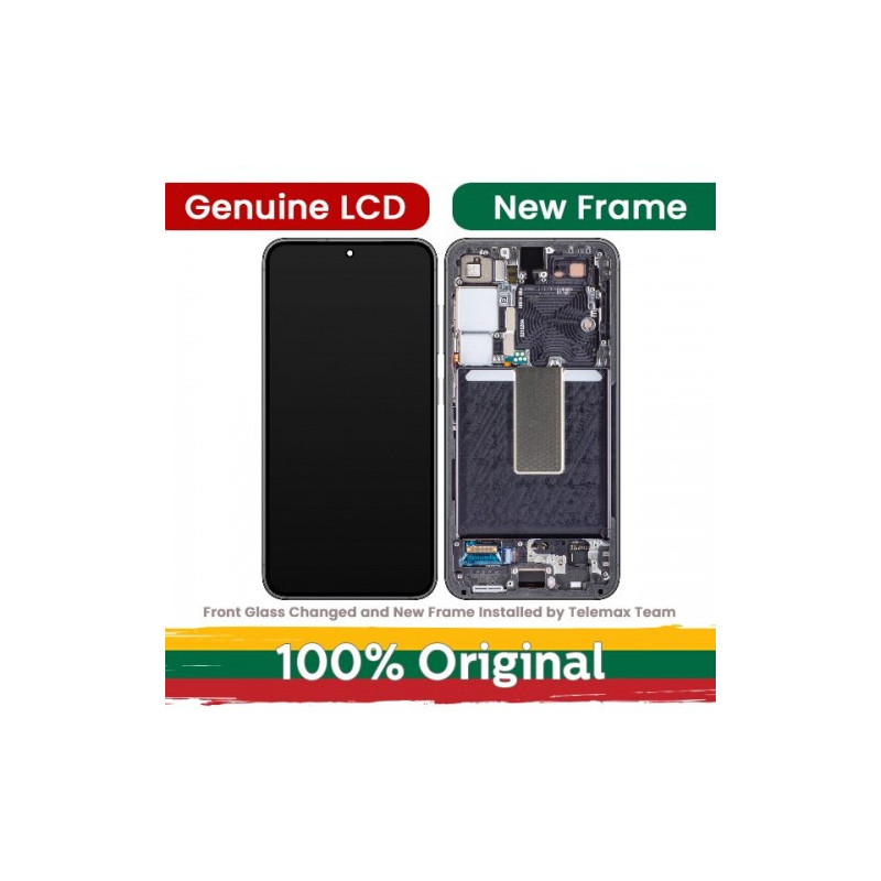 Screen for Samsung S911 S23 with frame / Cream / (Updated: Telemax)