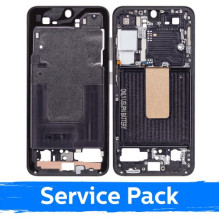 Screen frame / inner housing for Samsung S911 S23 / Phantom Black / (Service Pack)