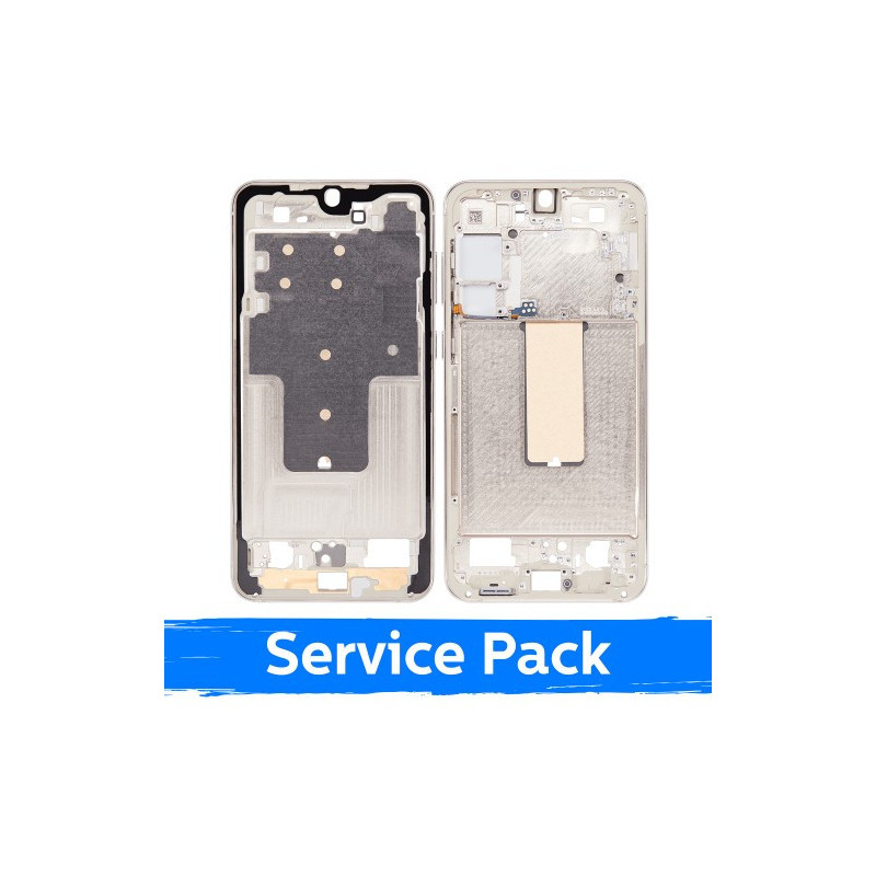 Screen frame / inner housing for Samsung S916 S23 Plus / Cream / (Service Pack)