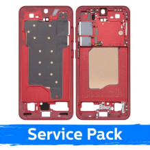 Screen frame / inner housing for Samsung S931 S25 / Coral Red / (Service Pack)
