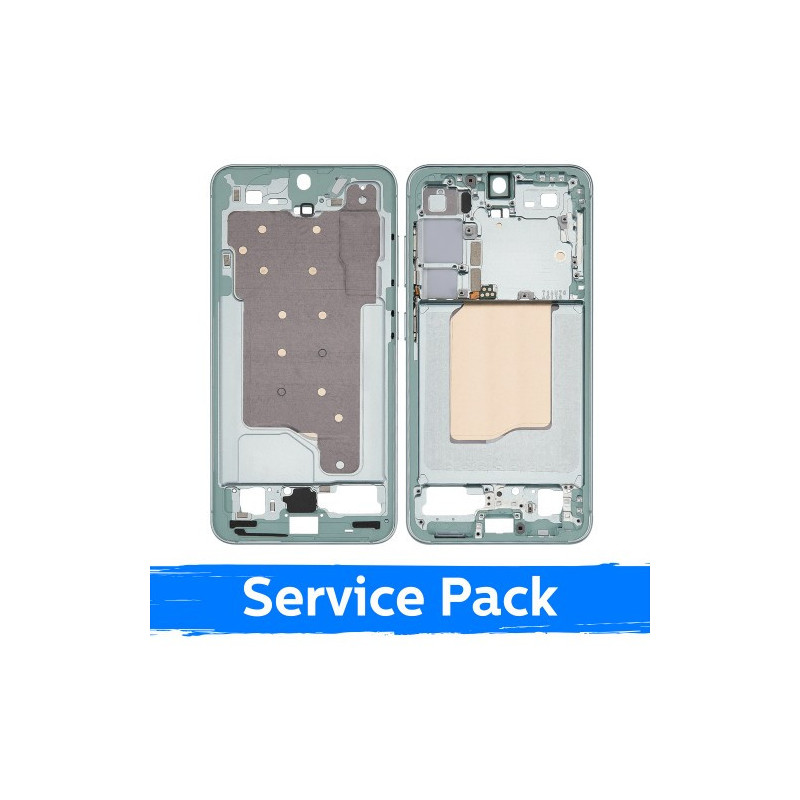 Screen frame / inner housing for Samsung S931 S25 / Mint / (Service Pack)