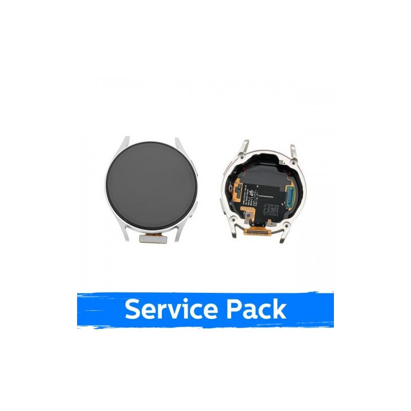 Ekranas skirtas Samsung L310 Watch 7 44mm su rėmeliu / Cream / (Service Pack)