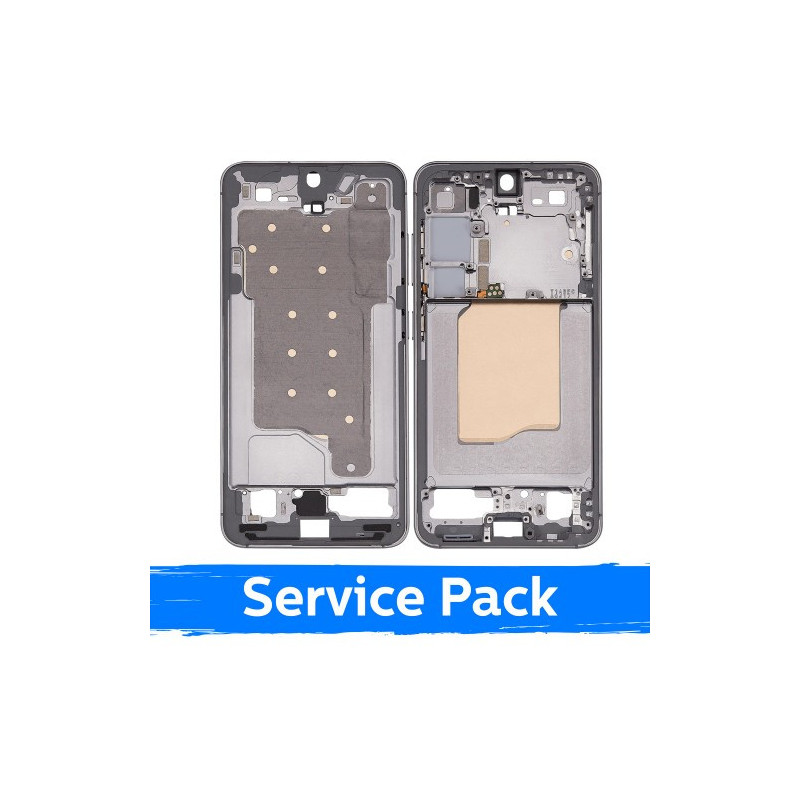 Screen frame / inner housing for Samsung S931 S25 / Silver Shadow / (Service Pack)