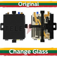 Ekranas skirtas Samsung F926 Z Fold3 (INNER) juodas (Atnaujintas: Telemax)