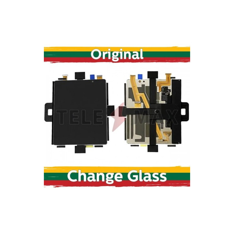 Ekranas skirtas Samsung F926 Z Fold3 (INNER) juodas (Atnaujintas: Telemax)