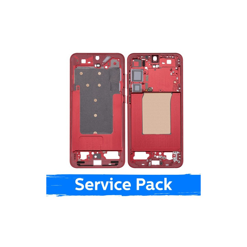 Screen frame / inner housing for Samsung S936 S25 Plus / Coral Red / (Service Pack)