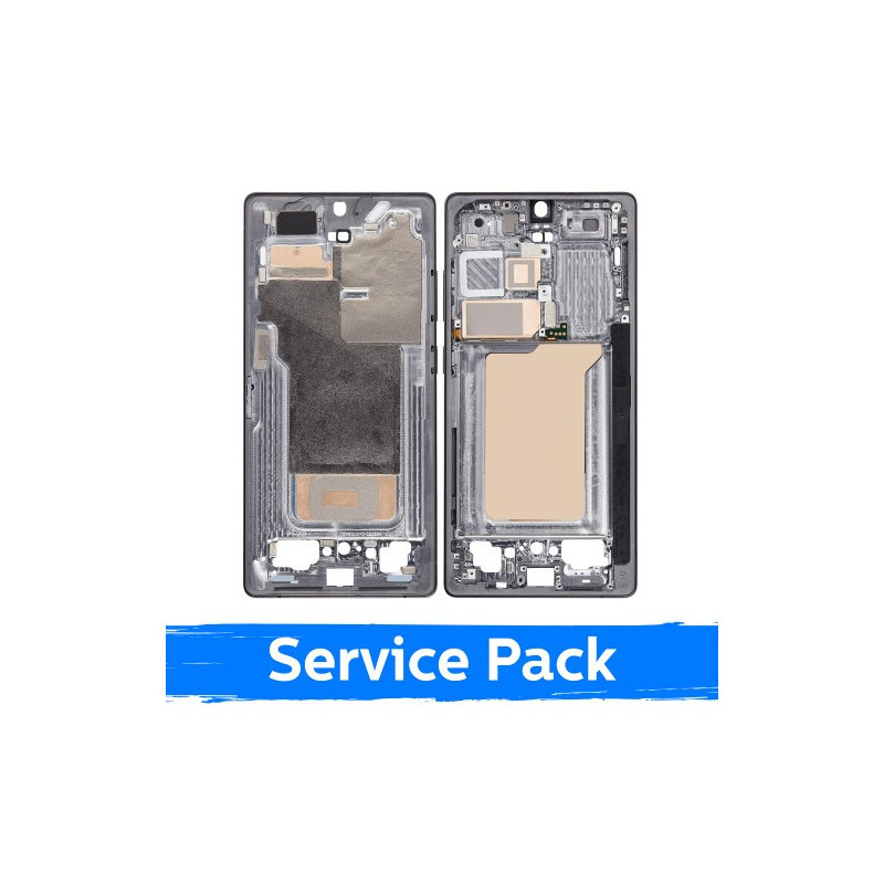 Screen frame / inner housing for Samsung S938 S25 Ultra / Titanium Jet Black / (Service Pack)