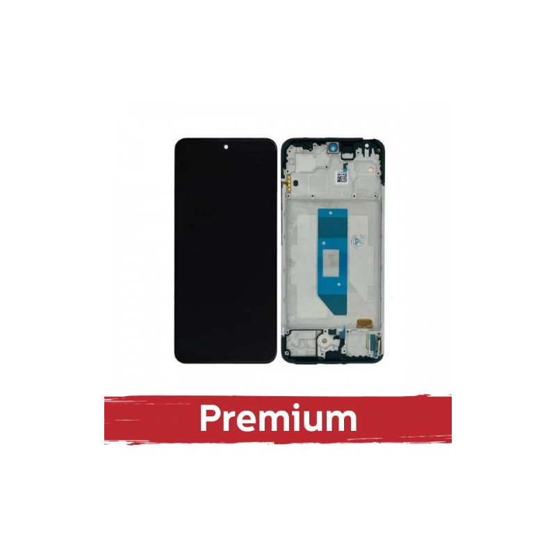 Ekranas skirtas Xiaomi Redmi Note 14S su rėmeliu / Midnight Black / OEM