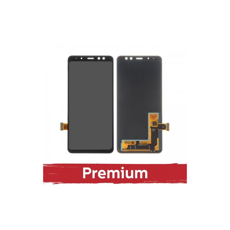 Ekranas skirtas Samsung A530 A8 2018 juodas OEM