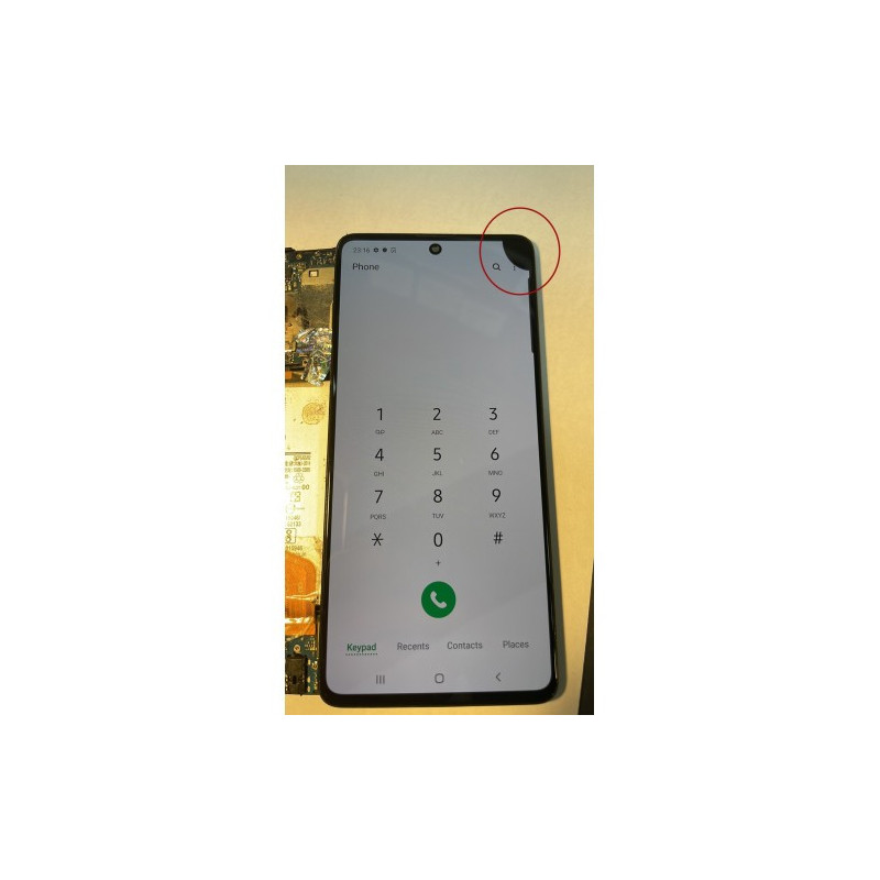 Screen for Samsung A715 A71 black with frame (Updated: Telemax) (defective 10)