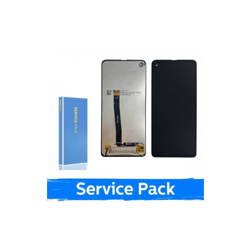 Ekranas skirtas Samsung G715 Xcover Pro juodas (Service Pack / Aftermarket)(NF version)