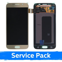 Screen for Samsung G920 S6 gold (Service Pack)