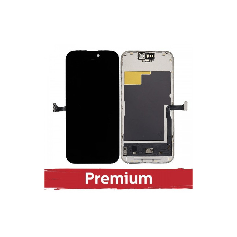 Ekranas skirtas iPhone 15 Plus juodas (SOFT OLED / Stable 120Hz / Premium) *Removable IC*