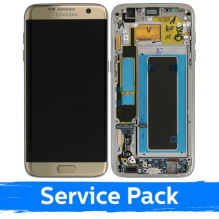 Screen for Samsung G935 S7 Edge gold (in Service Pack box)(NoFrame version)