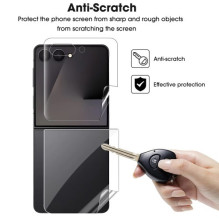 Ekrano apsauga 'Flexible Clear HD' komplektas 2in1 skirtas Samsung F751 Z Flip7 (Bulk)