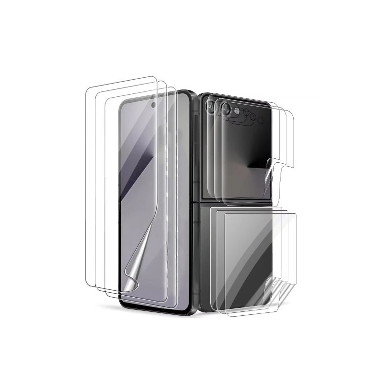 Ekrano apsauga 'Flexible Clear HD' komplektas 2in1 skirtas Samsung F741 Z Flip6 / F761 Z Flip7 FE (Bulk)
