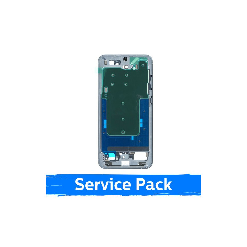 Screen frame / inner housing for Samsung S926 S24 Plus / Sapphire Blue / (Service Pack)