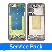 Ekrano rėmas / vidinis korpusas skirtas Samsung S936 S25 Plus / Pink Gold / (Service Pack)