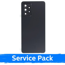Back cover for Samsung A725 A72 / Awesome Black / (Service Pack)