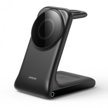 Bevielis įkroviklis Joyroom 'JR-W15 3in1' juodas 15W (skirta iPhone / Apple Watch / Airpods)