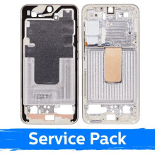 Screen frame / inner housing for Samsung S911 S23 / Cream / (Service Pack)