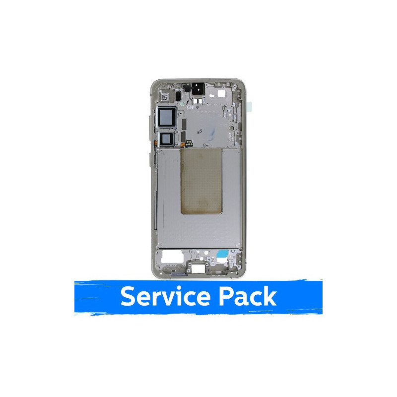 Screen frame / inner housing for Samsung S926 S24 Plus / Amber Yellow / (Service Pack)