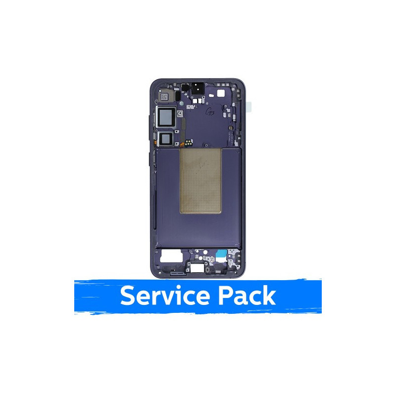 Screen frame / inner housing for Samsung S926 S24 Plus / Cobalt Violet / (Service Pack)