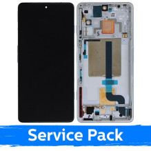 Screen for Xiaomi 11T Pro / 11T with frame / Knight Silver / (Service Pack)