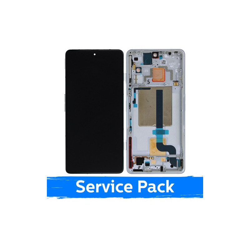 Screen for Xiaomi 11T Pro / 11T with frame / Knight Silver / (Service Pack)
