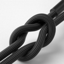 3mk Hyper Cable N-SERIES USB-A / USB-C 1m 9V / 2A 18W / juodas