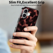 „Tech-Protect Lamano MagSafe“ dėklas, skirtas „iPhone 16“ – juodas ir raudonas