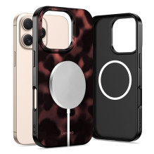 Tech-Protect Lamano MagSafe Case for iPhone 16 Pro Max - Black and Red