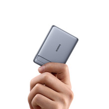 Baseus PicoGo AM31 Qi2 5000mAh 20W Ultra-Thin MagSafe Compatible Power Bank with Stand and Baseus Simple USB-C 20cm Brai