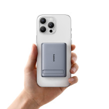 Baseus PicoGo AM31 Qi2 5000mAh 20W Ultra-Thin MagSafe Compatible Power Bank with Stand and Baseus Simple USB-C 20cm Brai