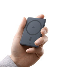 Baseus PicoGo AM31 Qi2 5000mAh 20W Ultra-Thin MagSafe Compatible Power Bank with Stand and Baseus Simple USB-C 20cm Brai