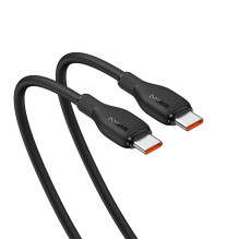 „Baseus Pudding“ serijos USB-C laidas – USB-C 100W 1,2 m – juodas